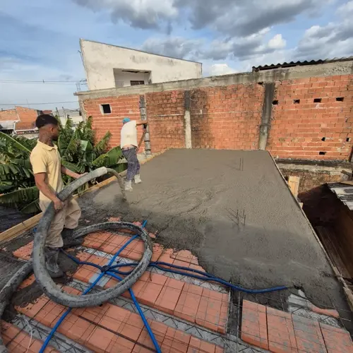 Concretagem com bomba